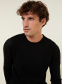 Round-neck cashmere sweater with rolled finishes - Ernest