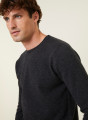 Round-neck cashmere sweater with rolled finishes - Ernest