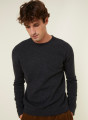 Round-neck cashmere sweater with rolled finishes - Ernest