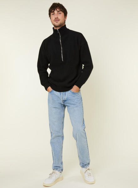 Cashmere-blend turtleneck sweater - French