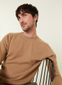 Round-neck cashmere sweater with rolled finishes - Ernest