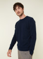 Round-neck cashmere sweater with rolled finishes - Ernest