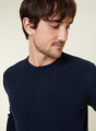 Round-neck cashmere sweater with rolled finishes - Ernest