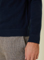 Round-neck cashmere sweater with rolled finishes - Ernest