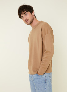 Loose-fit round-neck sweater in merino wool - Felix