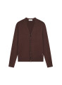 Buttoned vest with logo in merino wool - Etienne