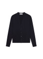 Buttoned vest with logo in merino wool - Etienne