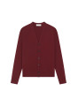 Buttoned vest with logo in merino wool - Etienne