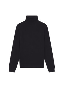 Turtleneck sweater with logo in merino wool - Enzo