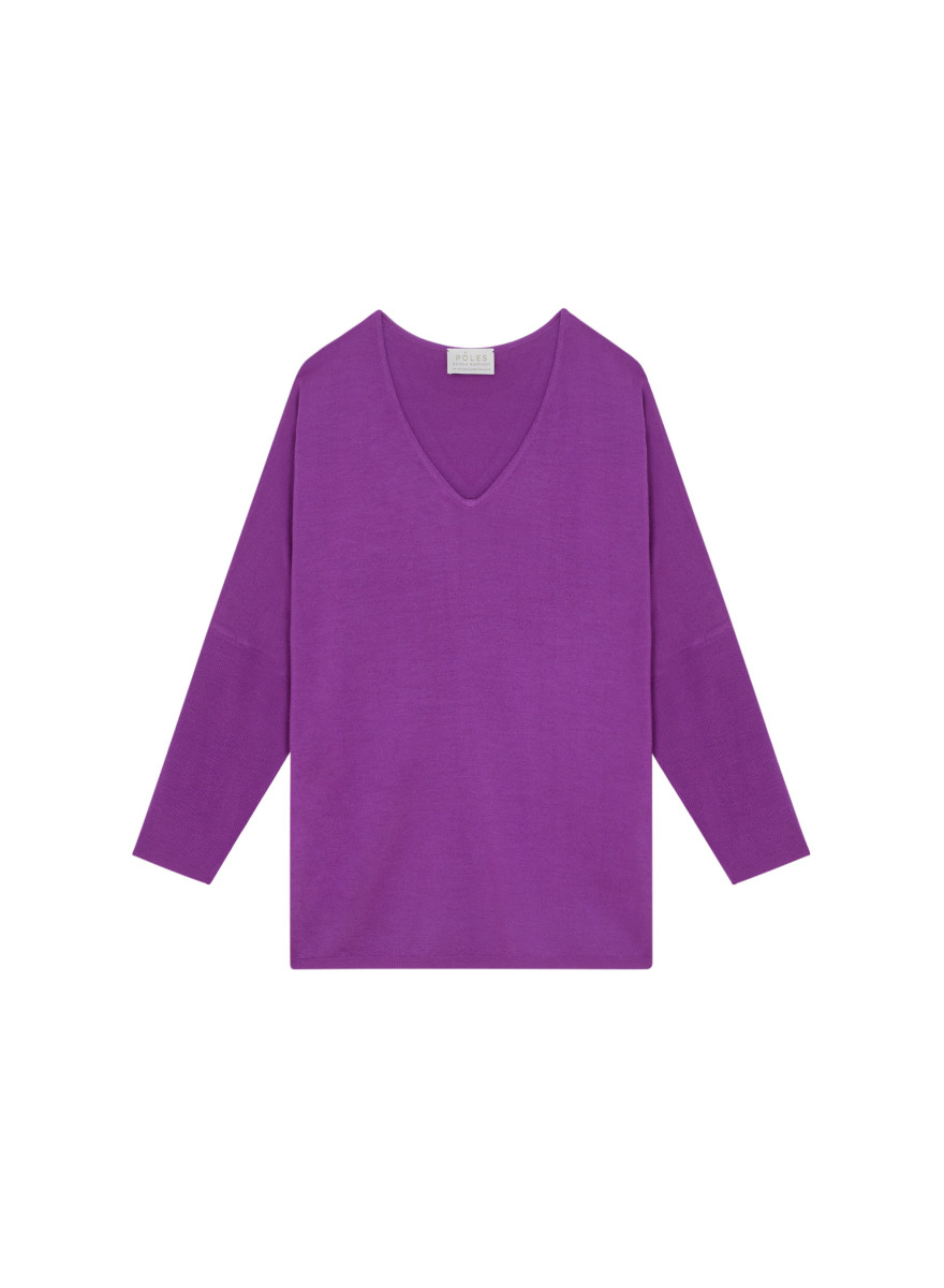 Merino wool bat sleeves sweater - Boxe