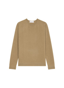 Round-neck cashmere sweater with rolled finishes - Ernest