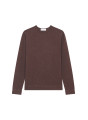 Round-neck cashmere sweater with rolled finishes - Ernest