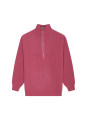 Recycled Wool and Cashmere Beaded Trucker Neck Sweater - English