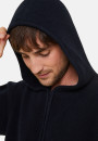 Hooded hoodie with pockets in wool and cashmere - Fabio