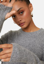 Wool and cashmere mitten-sleeved round-neck sweater - Gemma
