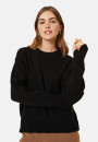 Wool and cashmere mitten-sleeved round-neck sweater - Gemma