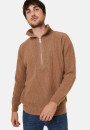 Recycled Wool and Cashmere Beaded Trucker Neck Sweater - English