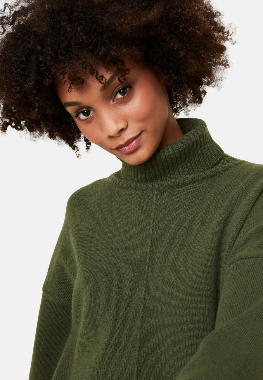 Turtleneck sweater with cashmere slits - Adena