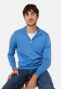 Trucker neck sweater with logo in merino wool - Ryan