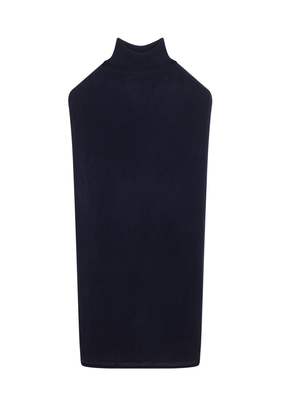 Sleeveless high neck tunic in wool and cashmere - Garance
