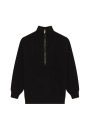 Recycled Wool and Cashmere Beaded Trucker Neck Sweater - English