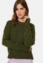 Wool and cashmere mitten-sleeved round-neck sweater - Gemma
