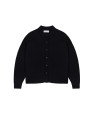 Merino wool polo neck button-down jacket - Gabriella