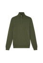 Trucker neck sweater with logo in merino wool - Ryan