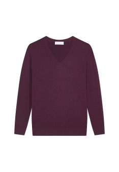 Merino wool V-neck sweater - Arya