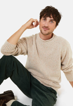 Flecked wool-blend high-neck sweater - Ferdinand