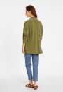 Flamed linen shawl collar cardigan - Maelle