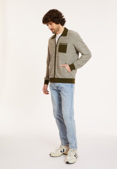 Merino wool zipped jacket - Dinesh
