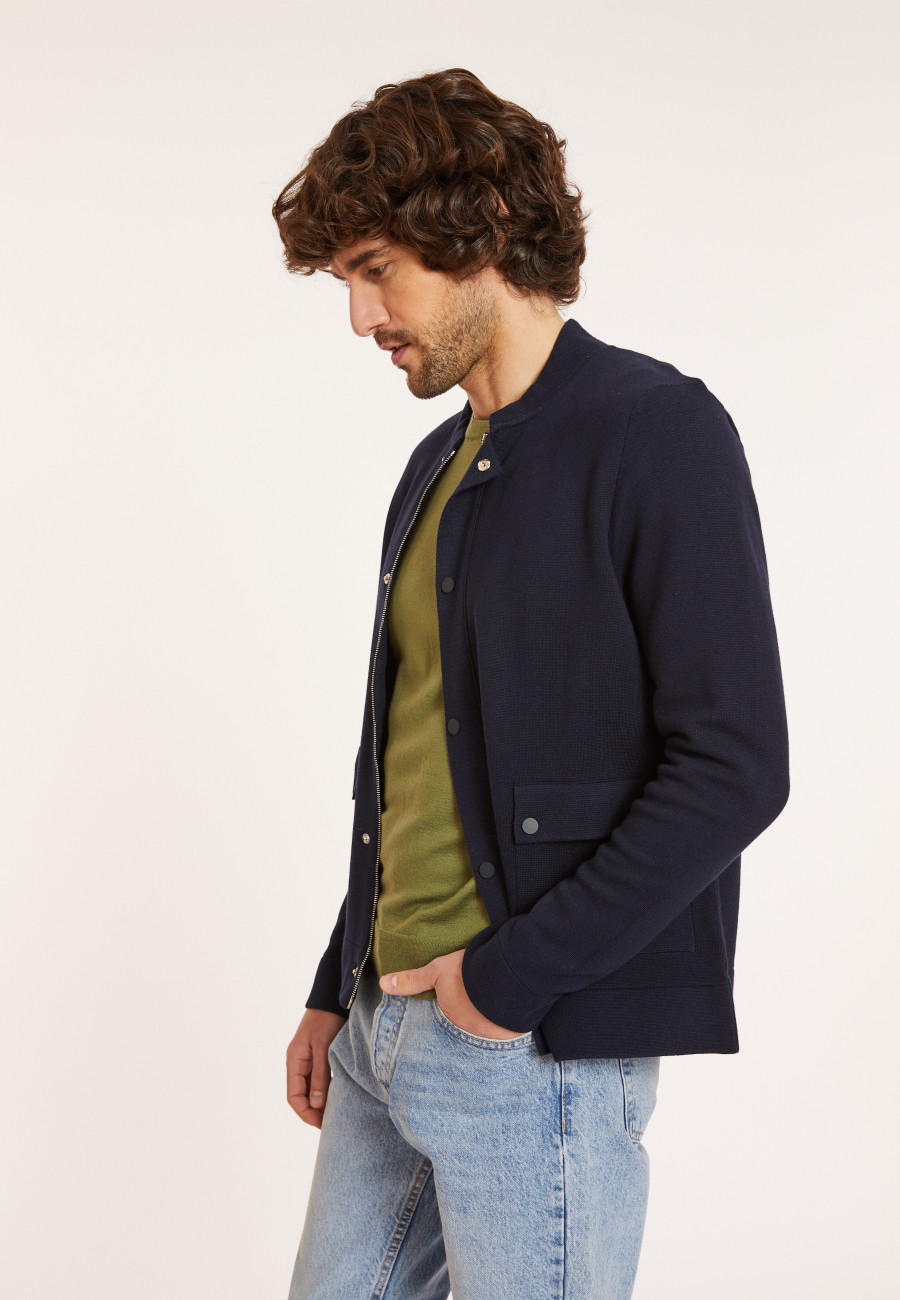 Zip cotton jacket with pockets - Dalil