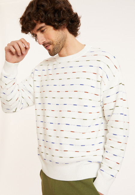 Cotton striped sweater - Danillo