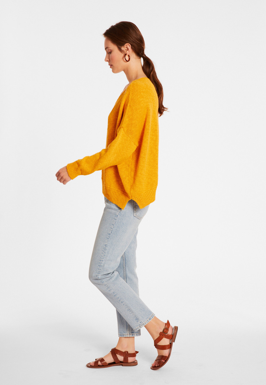 Loose cotton and linen jumper - Nathalie