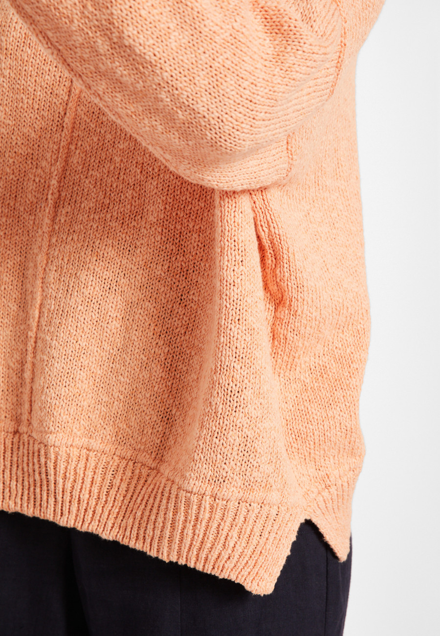 Loose cotton and linen jumper - Nathalie