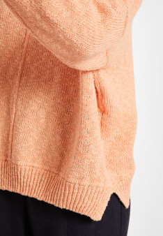 Loose cotton and linen jumper - Thalie