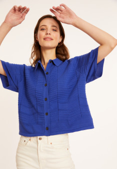 Short sleeve cotton blouse - Medina
