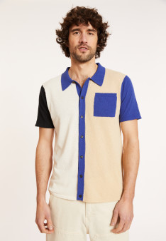 Brushed cotton short sleeve shirt - Donald