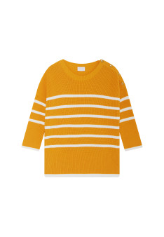 Striped organic cotton sweater - Mevo