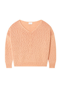 Loose cotton and linen jumper - Thalie