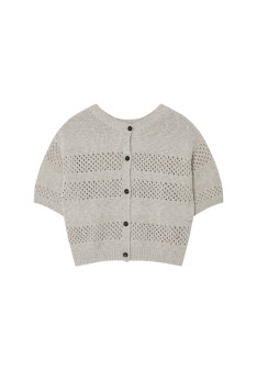 Openwork vest in cotton and linen - Maylisse