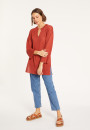 Loose linen V-neck tunic - Marielle