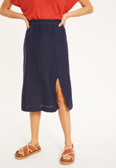 Long linen skirt with pockets - Valentine