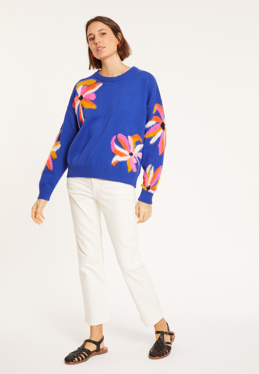 Fancy sweater in cotton - Mariane