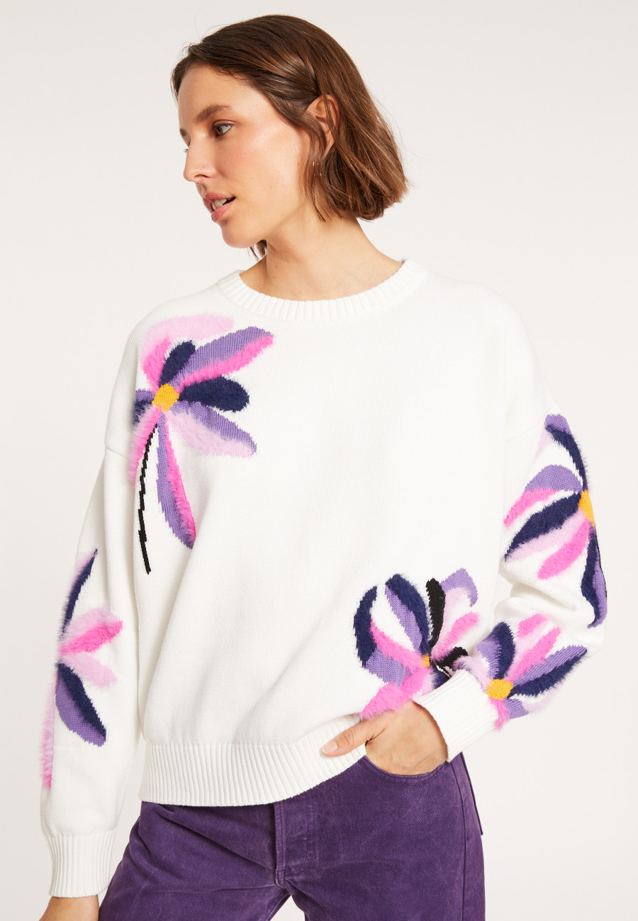 Fancy sweater in organic cotton - Mariane