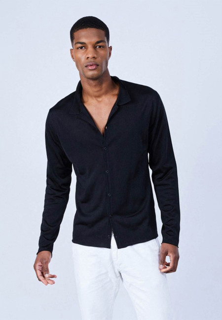 Long-sleeved shirt in Fil Lumière - LAZAR