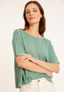 Flamed linen full sleeve elbow t-shirt - Taslim