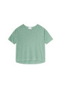 Flamed linen full sleeve elbow t-shirt - Taslim