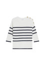 Striped organic cotton sweater - Mevo